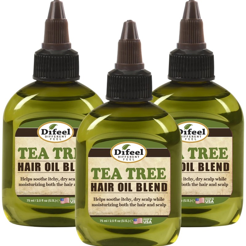 Difeel Aceite natural premium para el cabello, aceite de árbol