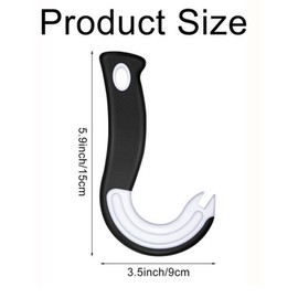 Luvilly Easy Open Ring Pull Can Opener Jar Openers No-Slip Rubber Grip Can Lid Lifter Tin Openers Pull Tab Can Opener