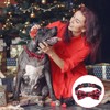 Christmas Collar Dog Cat Collars with Bow Tie Christmas Checked