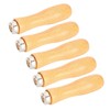 Wooden File Handle, Rasp Handle 5Pcs with Strong Metal Collars