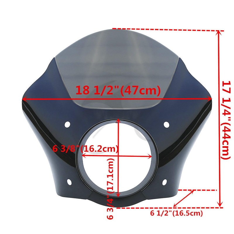 TCMT Headlight Fairing & 39mm Trigger Lock Mount Fit For