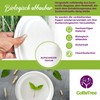 GoBeTree 50 x 18cm Round Sugarcane Disposable Plates Ecological, Biodegradable