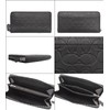 Coach Long Wallet, FCE551, CE551, Black, Embossed Signature, Smooth Leather,
