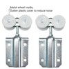 DIYHD 6FT Raw Material Galvanized Box Track Ceiling Mount Sliding