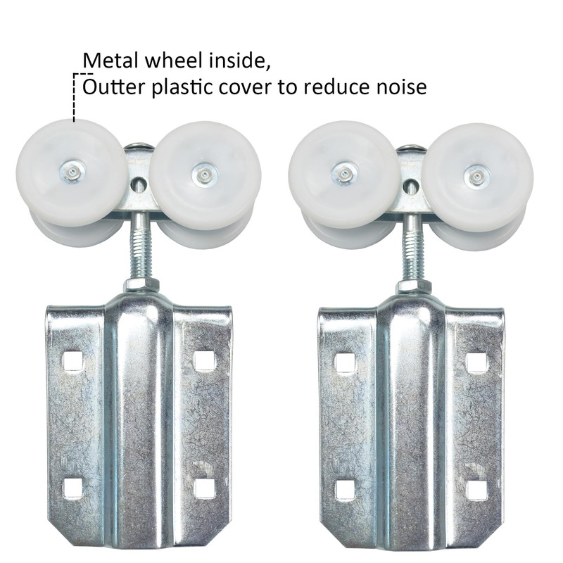 DIYHD 6FT Raw Material Galvanized Box Track Ceiling Mount Sliding