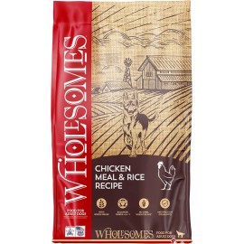 Wholesomes Chicken Meal & Rice Dry Dog Food Recipe 40lb (2100090)