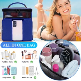 Dorm Room Essentials for College Students Girls Boys Guys, Toiletry Bag Travel Bag with Hanging Hook, Water-resistant Shower Caddy Portable for Bathroom Camping Swimming Beach, Gifts for Christmas