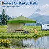 10x10 Instant Pop-Up Canopy with 1 Sidewall – Easy 1-Button