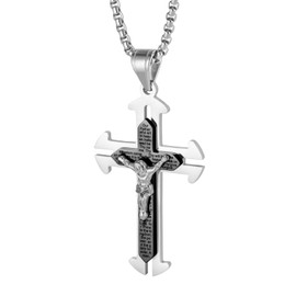 LeapoFaith Lord's Prayer Cross Pendant for Car Rearview Mirror Cross Necklace for Men Women Car Mirror Hanging Accessories Ornament Religious Christian Jesus Cross Charm Car Decor (Black)