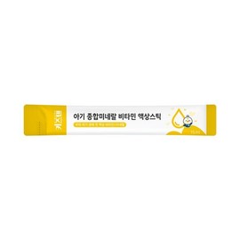 Kids10 키즈텐 아기 종합미네랄 비타민 액상스틱 망고맛 15ml x 30포 1박스 Kids10 Baby Comprehensive Mineral Vitamin Liquid Stick Mango Flavor 15ml x 30 Pack 1 Box