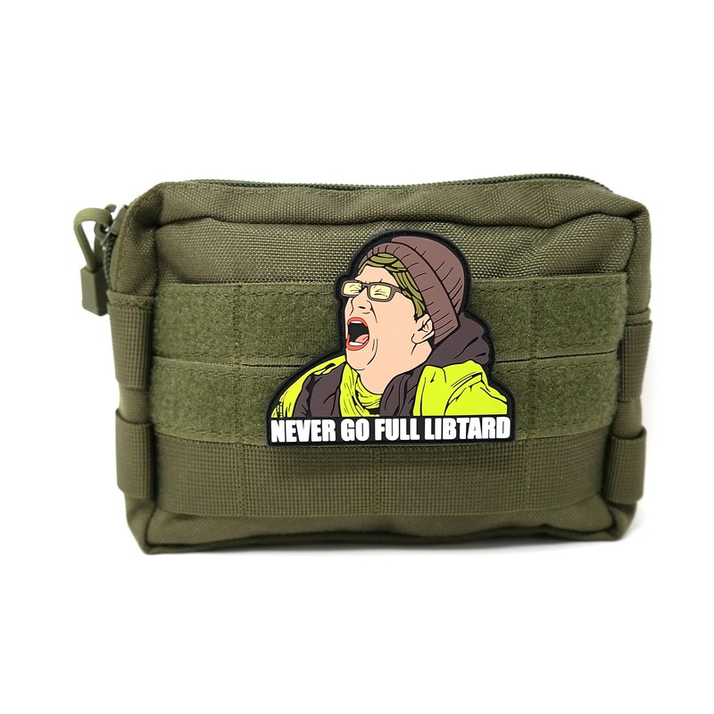 Never Go Full Libtard Liberal Scream PVC Hook and Loop