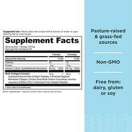 Ancient Nutrition Collagen Peptides Powder, Multi Collagen Protein, Women & Men, Vitamin C, Probiotics, Hydrolyzed Collagen, Supports Skin, Joints, Gu