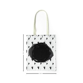 Le Jardin du Lin Printed Shopping Bag, Foldable, Fabric Bag with Two Long Handles, Size: 34 x 40 cm