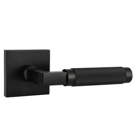 Explore Hardware Soho Model Solid Brass Lever Bed & Bath Privacy Door Lock, Matte Black