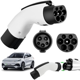 OPUEW para Adaptador BYD Tipo 1 a GBT (Autos con Conector de China como BYD, JAC, Geely), Adaptador Type1 J1772 a GB/T, Accesorios para Auto BYD, Accesorios Auto Eléctrico
