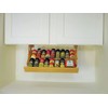 Makimoo Kitchen Storage Under Cabinet Spice Rack, Handmade Hardwood, Holds