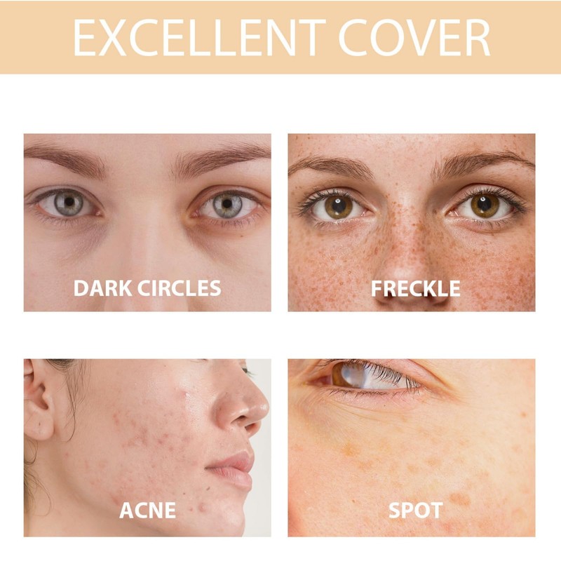 Colour Changing Foundation,Long Lasting Waterproof Moisturising Foundation,Tinted Moisturiser,Liquid Foundation Makeup,Full