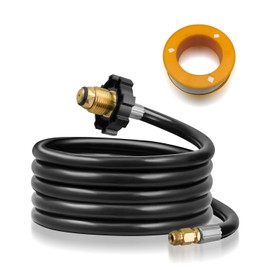 12FT RV Propane Supply Hose with 1/4" Inverted Male Flare Compatible with 20lb and 30lb LP Tanks Replaces 59035