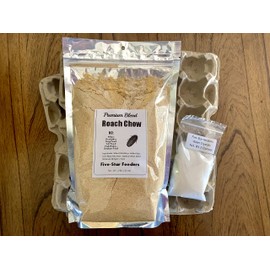 Roach Colony Starter/Expansion Kit (Roach Chow, Water Crystals, Egg Flats) by Five-Star Feeders… (Medium Kit)