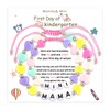 2pcs Mother Daughter Bead Bracelet Set,First Day of School Kindergarten