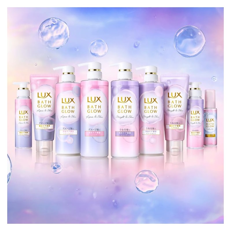 LUX Bath Glow Straight & Shine Shampoo, Refill, Large Capacity,
