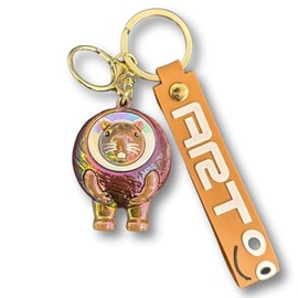Cmart-Labo Italian Brain Lot Keychain 3D Miniature Figure Boy Girl Gift (Bull Baroni Ruri Rori)