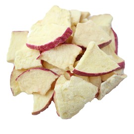 Freeze dried apple crisps 3.17oz, dehydrated apple chunks, fruit chips, dried fruits, soaked in water, brewed tea, apple snacks, baked goods