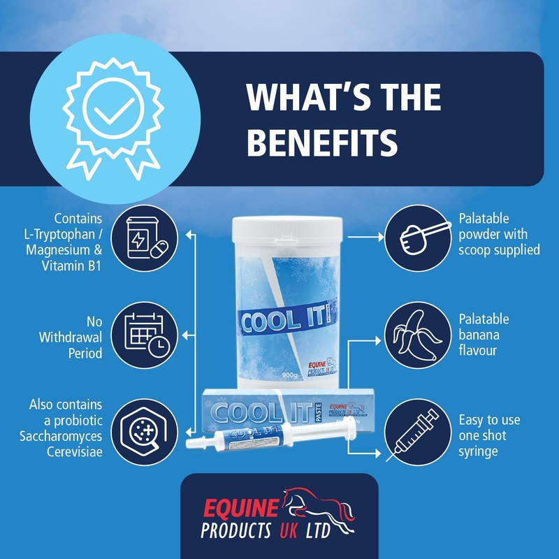 Equine Products Cool It Paste. Calmer For Horses. Fed to