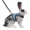 Niteangel Adjustable Soft Harness with Elastic Leash for Rabbits (L,