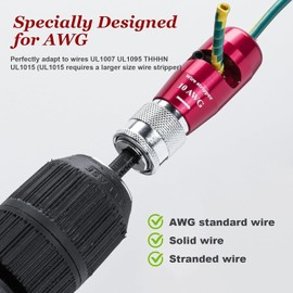 Wire Stripper for Drill, 2024 Upgraded Wire Stripper Tool & Wire Twister Electrician Tool, Automatic Wire Stripper Connector Toolbox, Wire Stripper Rotating Wire Stripping Twisting Tool (3PCS)