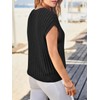 Saodimallsu Womens Summer Crochet Sweater Vest Cap Sleeve Knit Tops