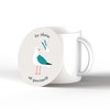 Be Shore Of Yourself Seagull Nautical Themed Ceramic Round Coaster