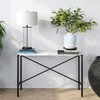 Henn&Hart Black and Marble console table