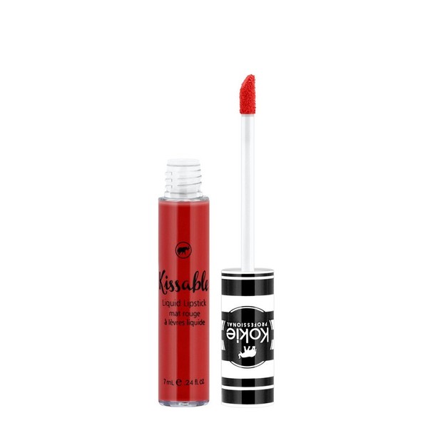 Kokie Cosmetics Kissable Matte Lip Gloss, On Fire, 0.24 Fluid Ounce