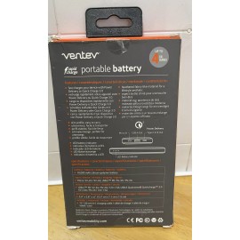 Universal Ventev - Portable Battery PD 10,000 mAh - Gray