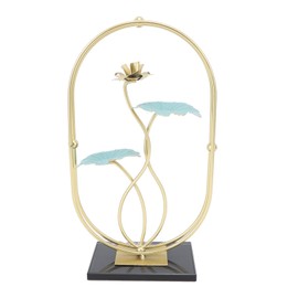 Table Top Ornament Nordic Style Innovative Metal Iron Craft Decoration for TV Cabinet Lotus Flower