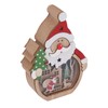 Luminous Christmas Ornament LED Light Emitting Wooden Christmas Decorations Ornaments