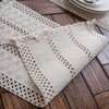 Alynsehom Macrame Table Runner Cream Beige Boho Table Runner with