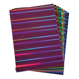 Rayher Holographic Crush Paper, A4, 250g/m2, 8 Colours, 8sheets