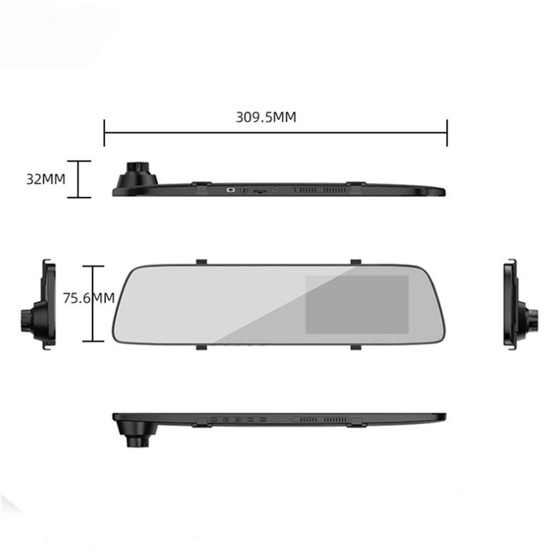 Riloer Dash Cam 1080P Full HD Car Recorder with 4.5