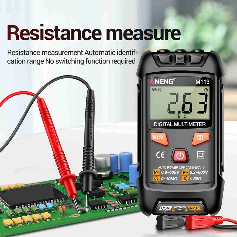 Mini Multimeter 1999 Count Intelligent Identification Digital Multimeter Portable Multifunction
