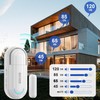 DAYTECH Door Alarm with Remote, 0-120dB Door Alarm Sensor When