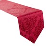 Palazzo Damask Chateau (Red-Burgundy) Christmas Table Runner (13x72in-33x183cm Approx)
