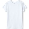Lands' End Girls Short Sleeve Essential Tee Medium White