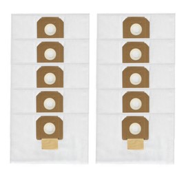 10 Pack VB090F Fleece Filter Dust Bags for Bosc-h 9 Gallon Shop Dust Extractor，Replacement VAC090A VAC090AH VAC090S,Tear-Resistant, High-Efficiency Filtration- White