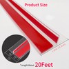 T-Shaped Transparent Silicone Seal Strip - 20FT,Invisible Weatherproof Gap Seal