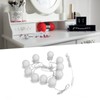 LED Makeup Mirror Lights Retractable Mirror Lamp with Dimmable Light
