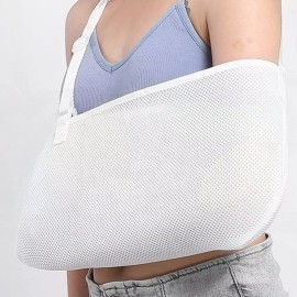 Amsling 암슬링 어깨 팔 고정대 골절 밴드 보조기 부목 [1-깁스팔걸이-블랙] Amsling Shoulder Arm Fixation Band Fracture Brace Splint [1-Cast Arm Sling-Black]