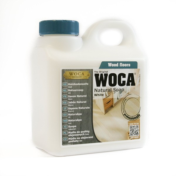 WOCA Natural Soap, White |1 L| - Wood Cleaner for