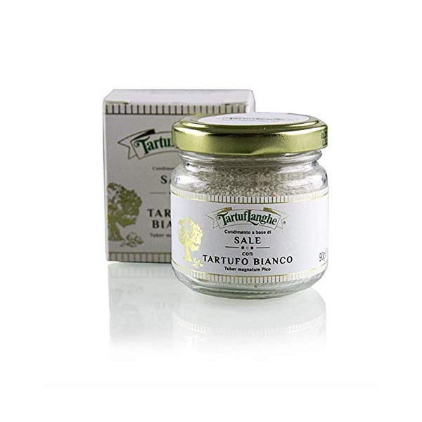 Truffle Salt with White Truffle, 0.3% Tuber Magnatum, TartufLanghe (Gold),